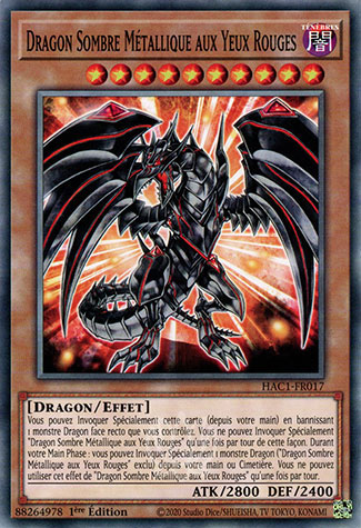 Dragon Sombre Métallique aux Yeux Rouges