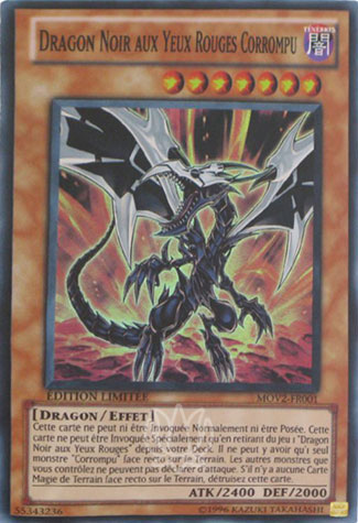 Dragon Noir aux Yeux Rouges Corrompu